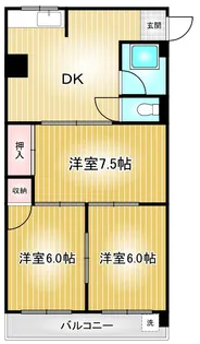 第1協和コーポ【4階】の間取り