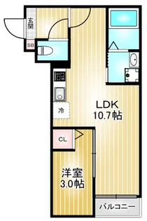 Jack sotoshinⅠ【1階】の間取り
