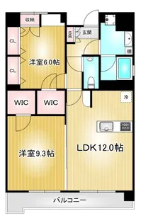 C.P.Pure1608【10階】の間取り