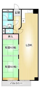 田代マリンハイツ【4階】の間取り