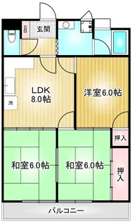 スカイメゾン【4階】の間取り