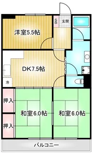スカイメゾン【5階】の間取り