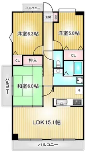ファーニス白壁【7階】の間取り