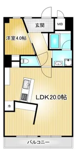 三旺マンション第6金山【6階】の間取り