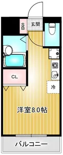 ホーメストつるまい【2階】の間取り