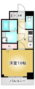 エスリード名古屋STATION WEST【6階】の間取り