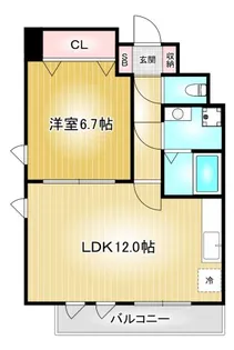 CLAIR HEIWA【5階】の間取り