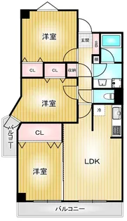 KDXレジデンス東別院【6階】の間取り