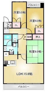プラウド金山【11階】の間取り
