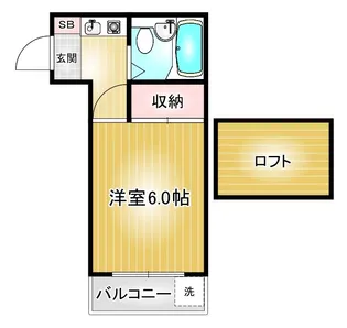 シーズンコート山王(旧レオパレス笈瀬町)【2階】の間取り