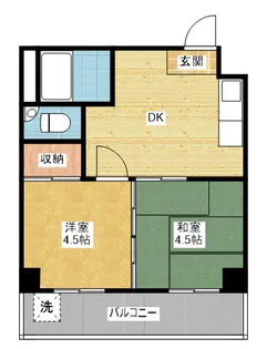 向陽ビル【6階】の間取り