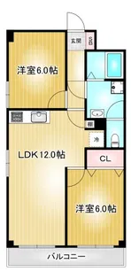 メゾン白鳥【2階】の間取り