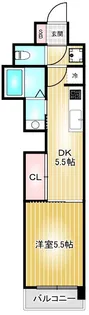 エステムコート名古屋平安通クチュール【3階】の間取り