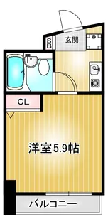 第114プロスパービル【6階】の間取り