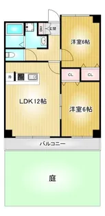 ベルドミール葵22【1階】の間取り