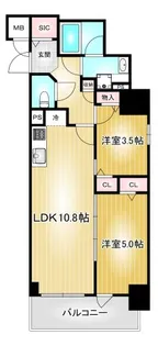 プレサンスTHE久屋大通レジェンド【5階】の間取り