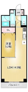 GRANDUKE正木【8階】の間取り