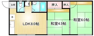 フォーブル蟹江【1階】の間取り