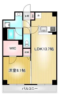 グリシーヌ栄【6階】の間取り