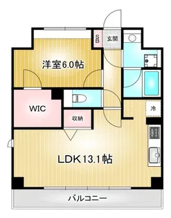 グリシーヌ栄【6階】の間取り