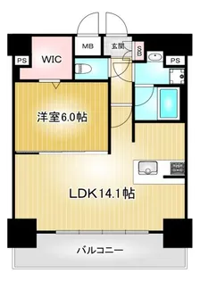 プレサンス錦プレミアム【12階】の間取り