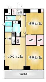 フォルティス今池【15階】の間取り