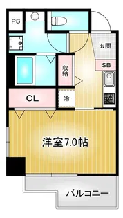 プレサンス丸の内リラティ【8階】の間取り
