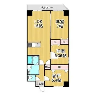 GROOVE上甲子園レジデンス【4階】の間取り