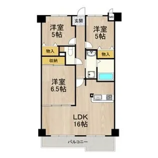 レフィナード【508号室】の間取り
