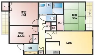 エルコート上甲子園【1階】の間取り