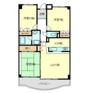 フォルテ上甲子園【2階】の間取り