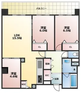 フレンシア西宮北口【9階】の間取り