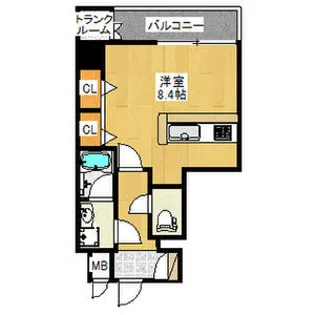 ブランTAT西宮江上町【4階】の間取り