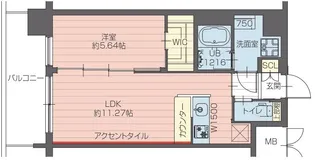 プレジオさくら夙川【4階】の間取り