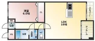 コンコード甲子園【505号室】の間取り