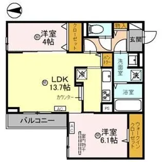 Lamaison青木町I【3階】の間取り