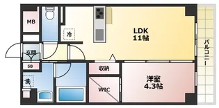 セキュリアコート西宮北口【3階】の間取り