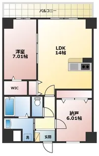 GROOVE上甲子園【301号室】の間取り