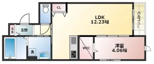 プラチナコート西宮【1階】の間取り