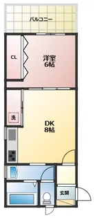 グラントゥール西宮北口【101号室】の間取り