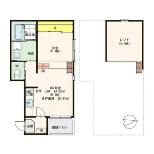 Chocolate西宮【1階】の間取り