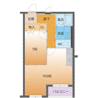 ハートフルマンション シンシア【3階】の間取り