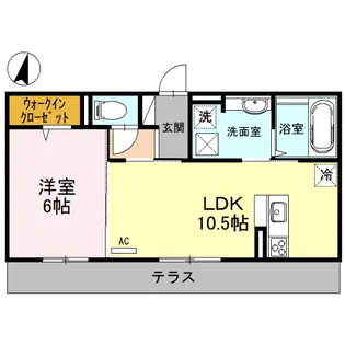 ファミリオール A棟【1階】の間取り