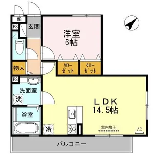 ルガル・ボニート・エフ【2階】の間取り