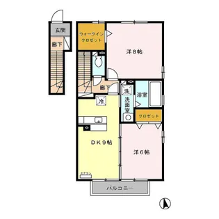 セジュール薫風 A【2階】の間取り