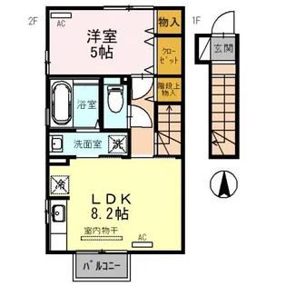 アネシス【2階】の間取り