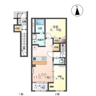 ルーベンス城東【2階】の間取り