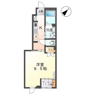 ポンテ アルコバレーノ【1階】の間取り