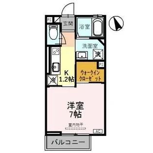 富山県高岡市野村【アパート】の間取り