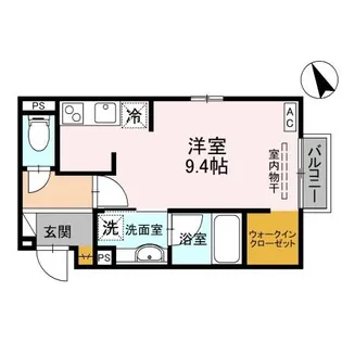 富山県富山市五福【アパート】の間取り